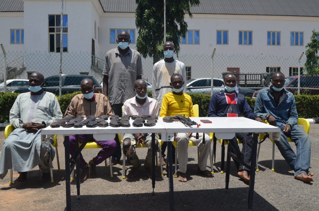 The eight (8) suspects indicted for the kidnap and murder of the late Pa Dariye