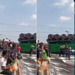 LASTMA WARNS AGAINST CONSUMPTION OF CONTAMINATED OIL AS 33,000-LITRE GROUNDNUT OIL TANKER OVERTURNS AT OJOTA BRIDGE