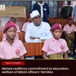 MARWA REAFFIRMS COMMITMENT TO EDUCATION, WELFARE OF NDLEA OFFICERS’ FAMILIES, TASKS PUPILS ON DISCIPLINE, ACADEMIC EXCELLENCE AND STAYING AWAY FROM ILLICIT DRUGS